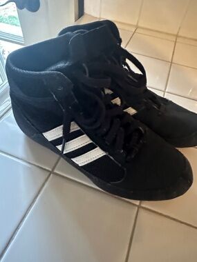 Adidas Black wrestling shoes